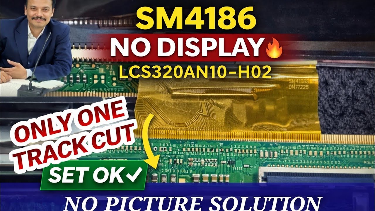 sm4186 ic blank display cut only one ckv line set ok |