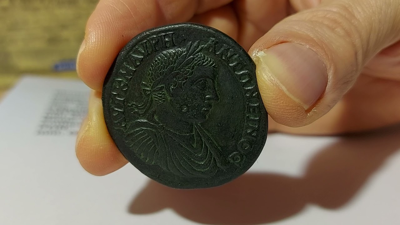 Provinz - Römisches Medaillon des Kaiser Elagabalus 218 - 222 n.Chr. #ancient medaillon