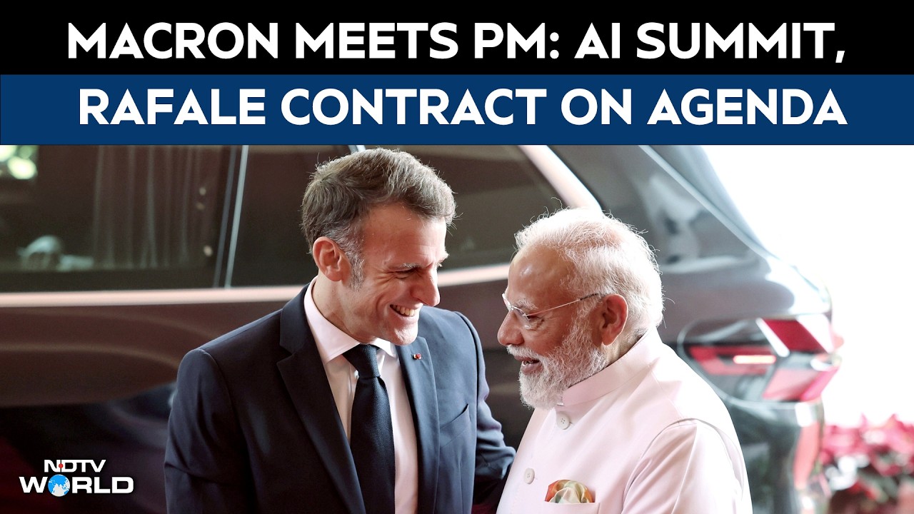 PM Modi Meets Macron | Macron Meets PM Modi: AI Summit, Potential Rafale Contract On Agenda