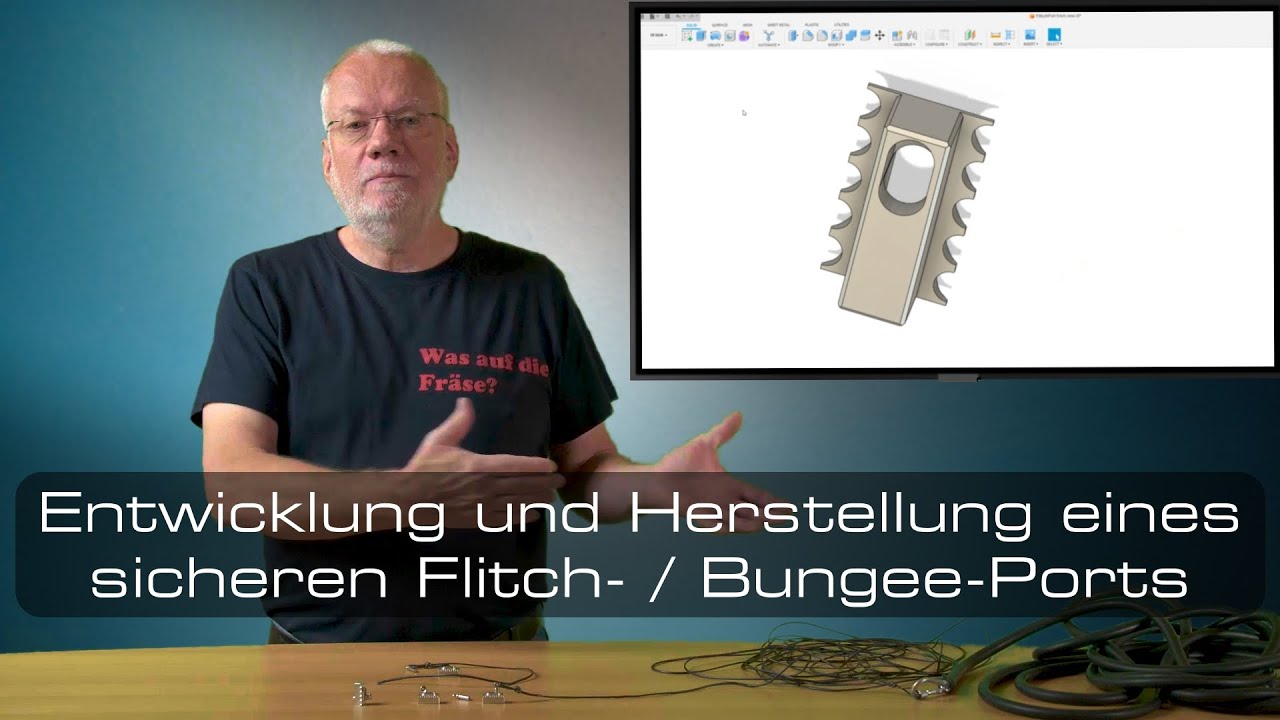 Herstellung einer Aufnahme zum Flitschen (Bungee-Start) von Modellflugzeugen.