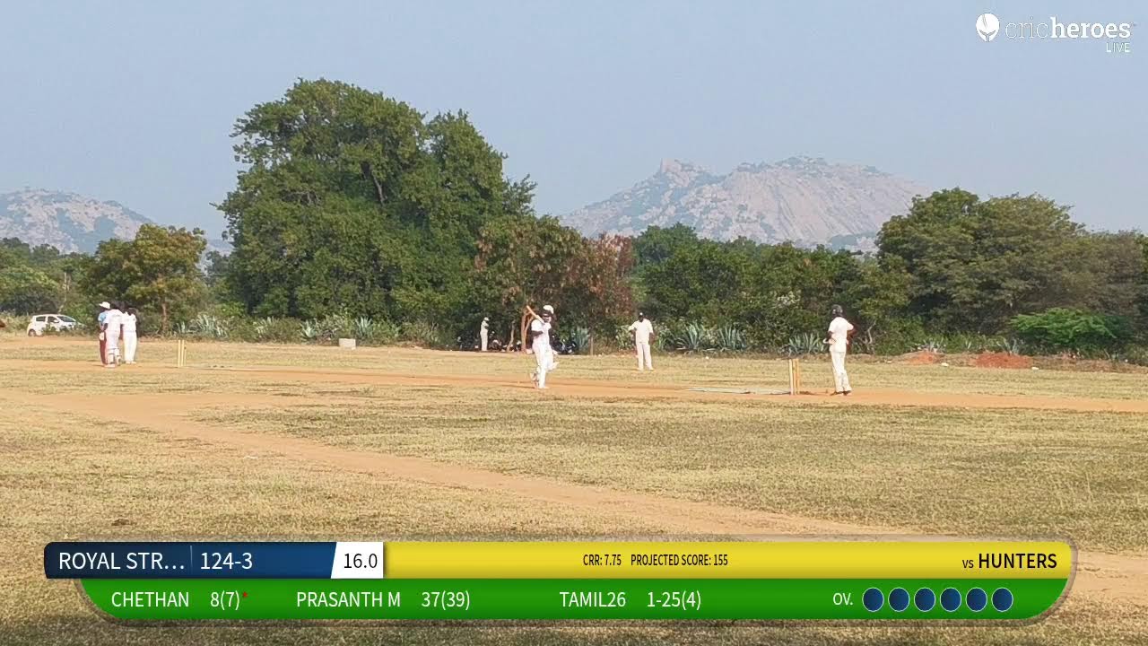 ROYAL STRIKERS vs HUNTERS live cricket match | CRICKBEEZ - RURAL PREMIER LEAGUE - SEASON-1- KRISHNA