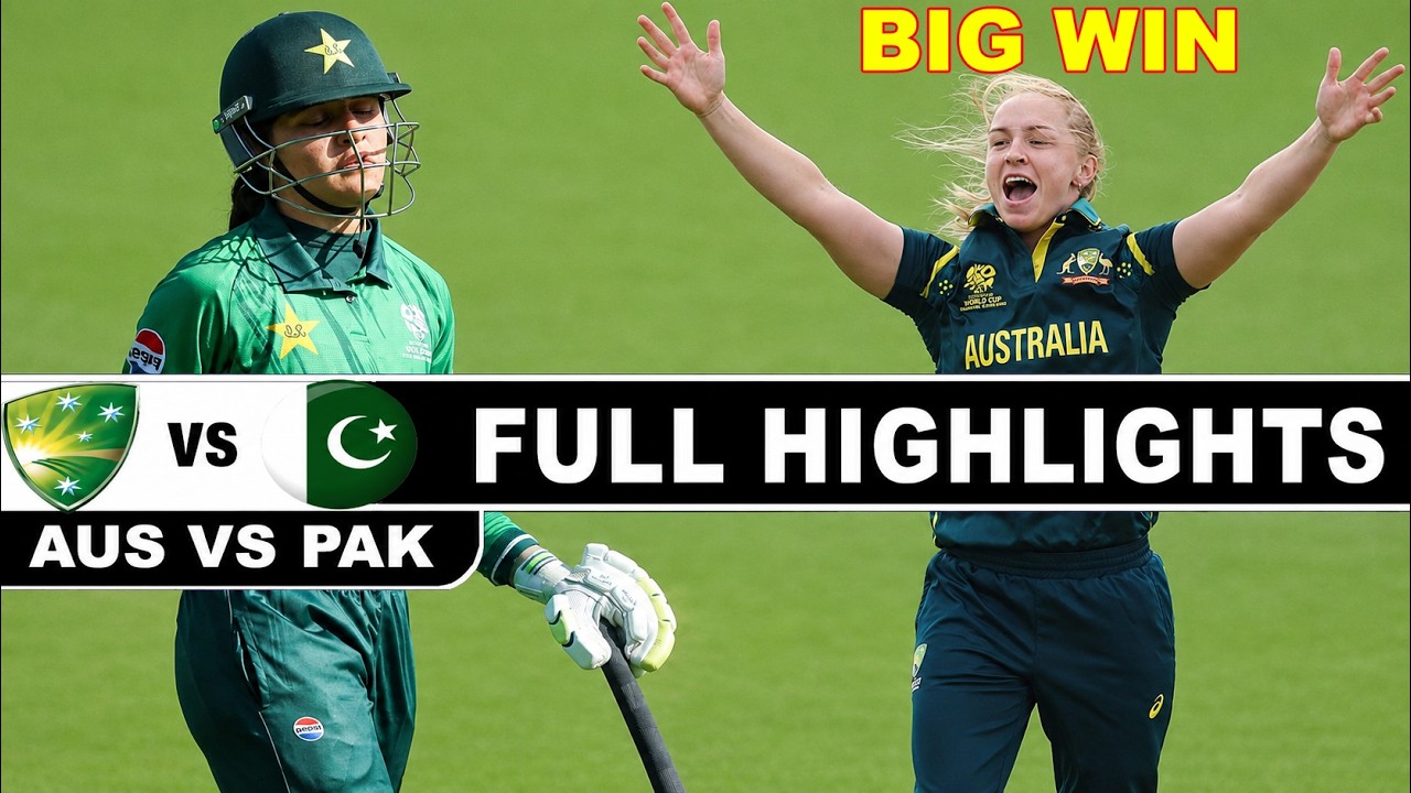 AUS W vs PAK W Highlights | ICC Women's T20 World Cup 2026 | Australia W vs Pakistan W Highlights