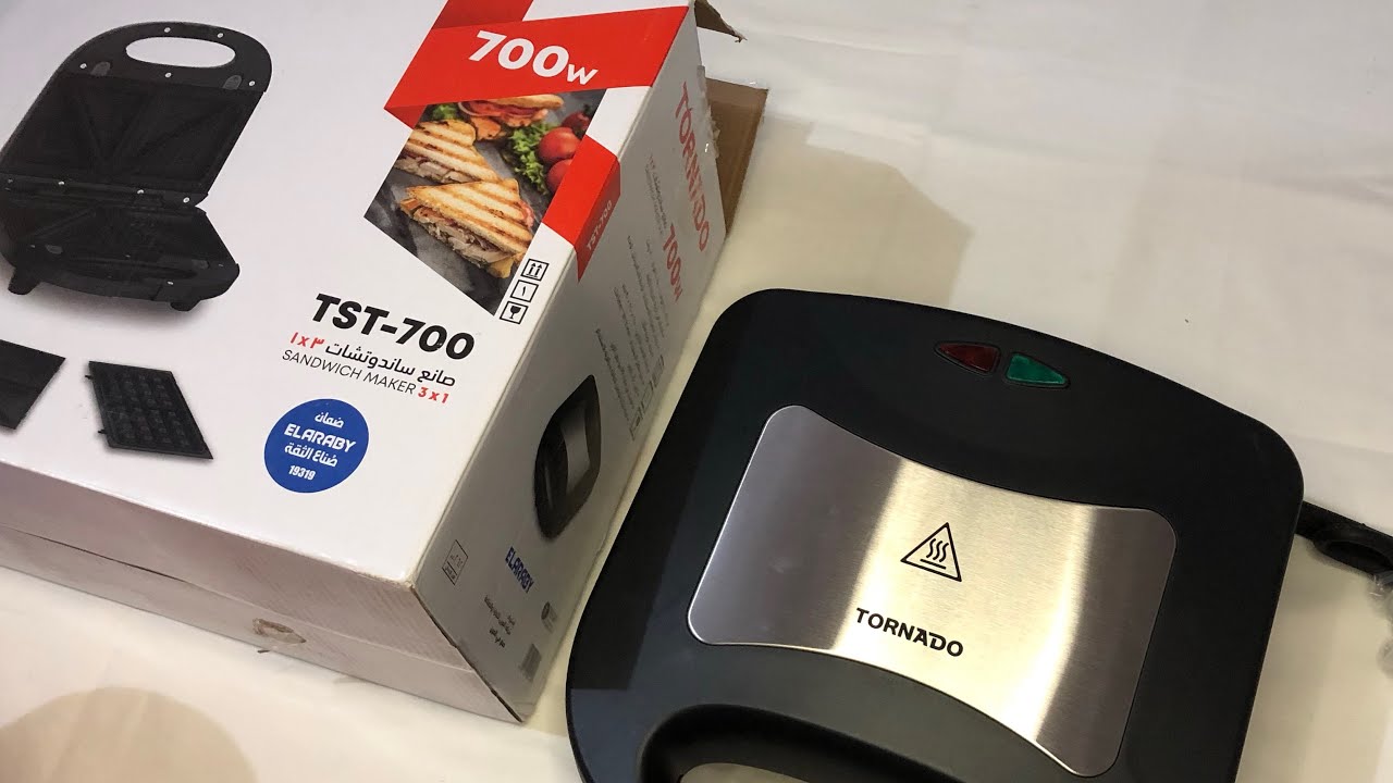 ريڤيو ساندوتش ميكر تورنيدو ٣في ١ 700وات موديل TST-700
