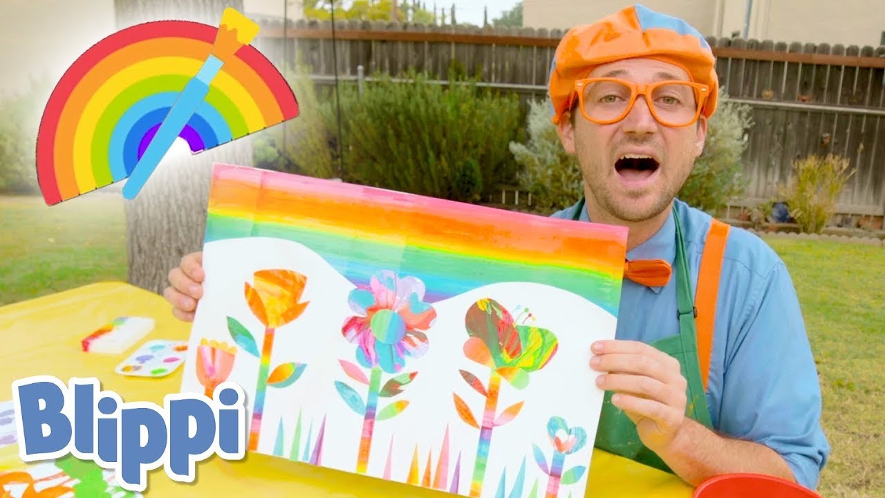 Blippi Creates Spin Art & Paints! - Educational Videos for Kids | Kids Learning