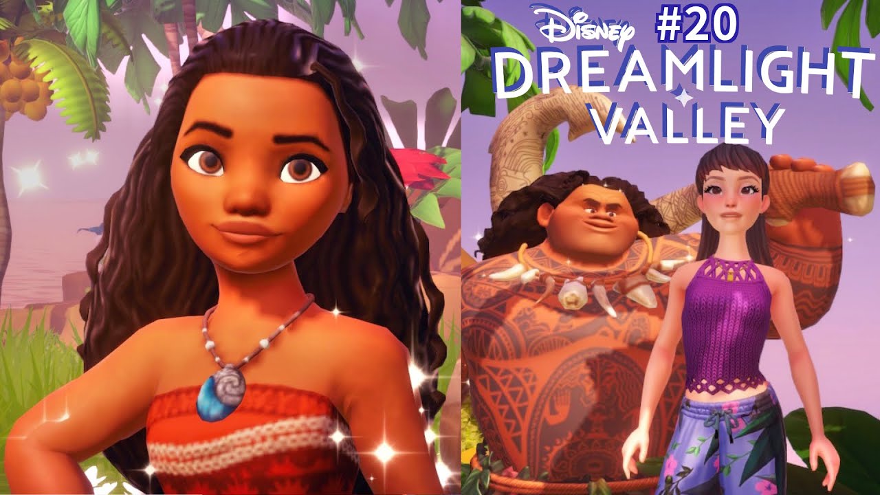 On débloque Vaiana, sa pirogue avec torche & sa maison 🛶 Dreamlight Valley 20 Let's play en couple