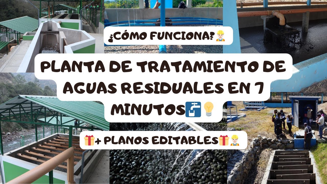 PTAR: Planta de Tratamiento de Aguas Residuales en el Ámbito Rural + Planos Editables Gratis 🚰👷🏻‍♂️