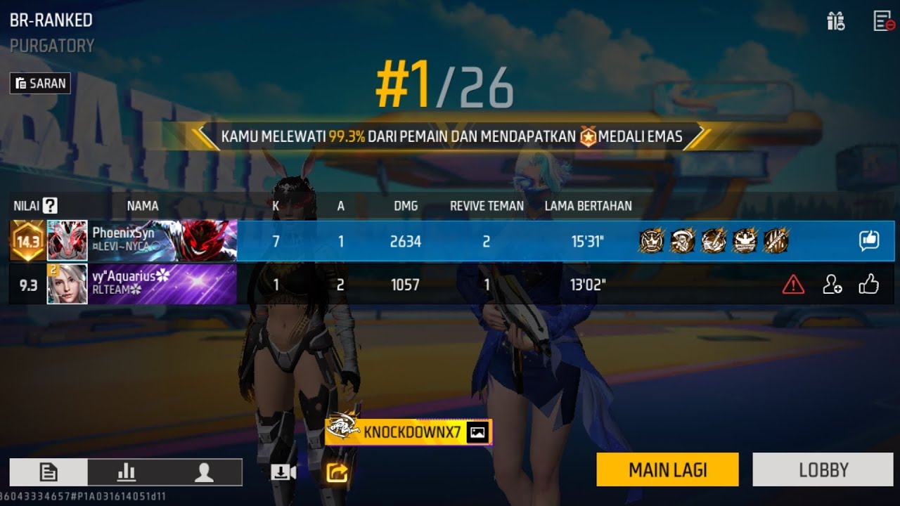 I'M BACK #freefire #fypシ 