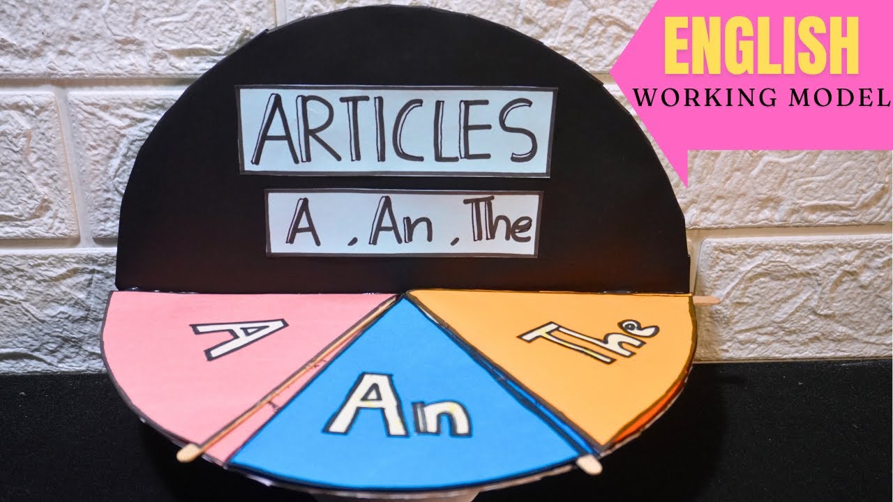 Articles TLM Working Model | How To Make English TLM | Articles in English | School Exhibition model