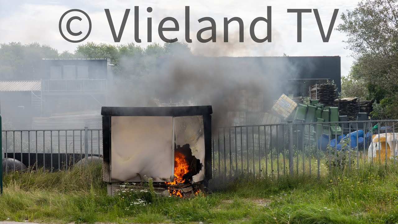 Brandend Trafostation op Vlieland veroorzaakt Stroomuitval !