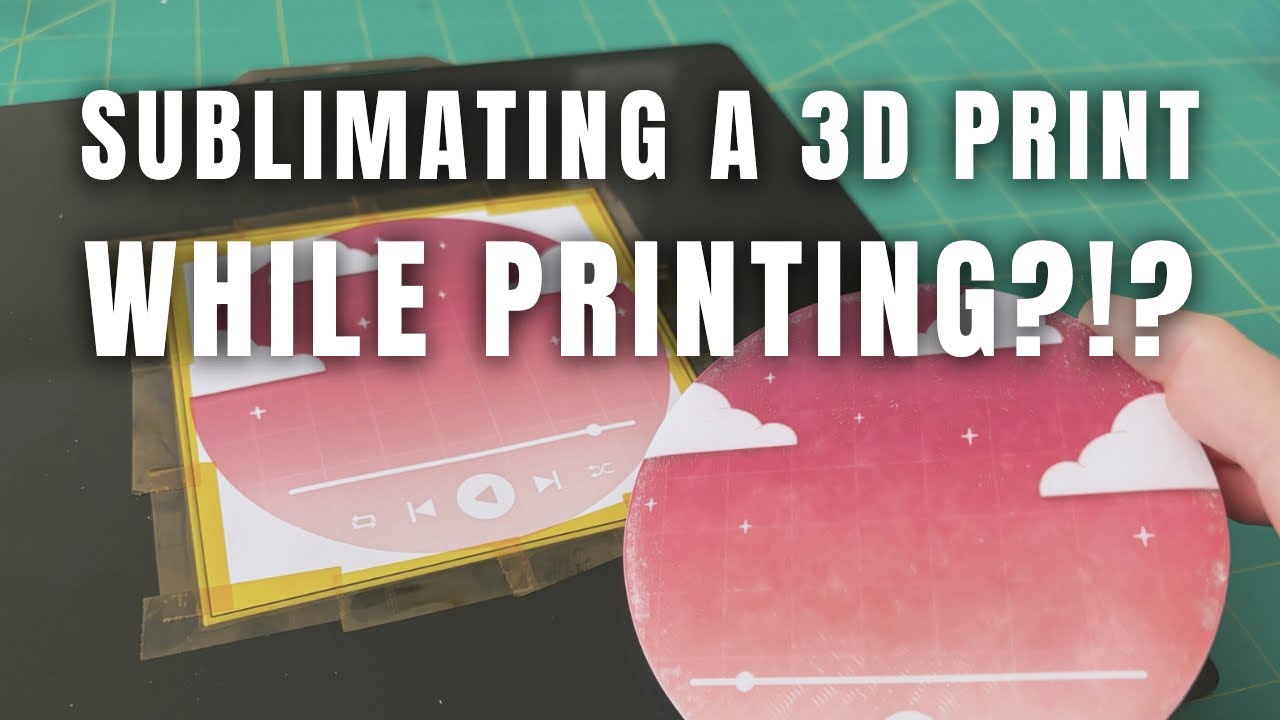 How To Sublimate 3D Prints Directly On Plate - Easy PLA & PETG Sublimation Tips