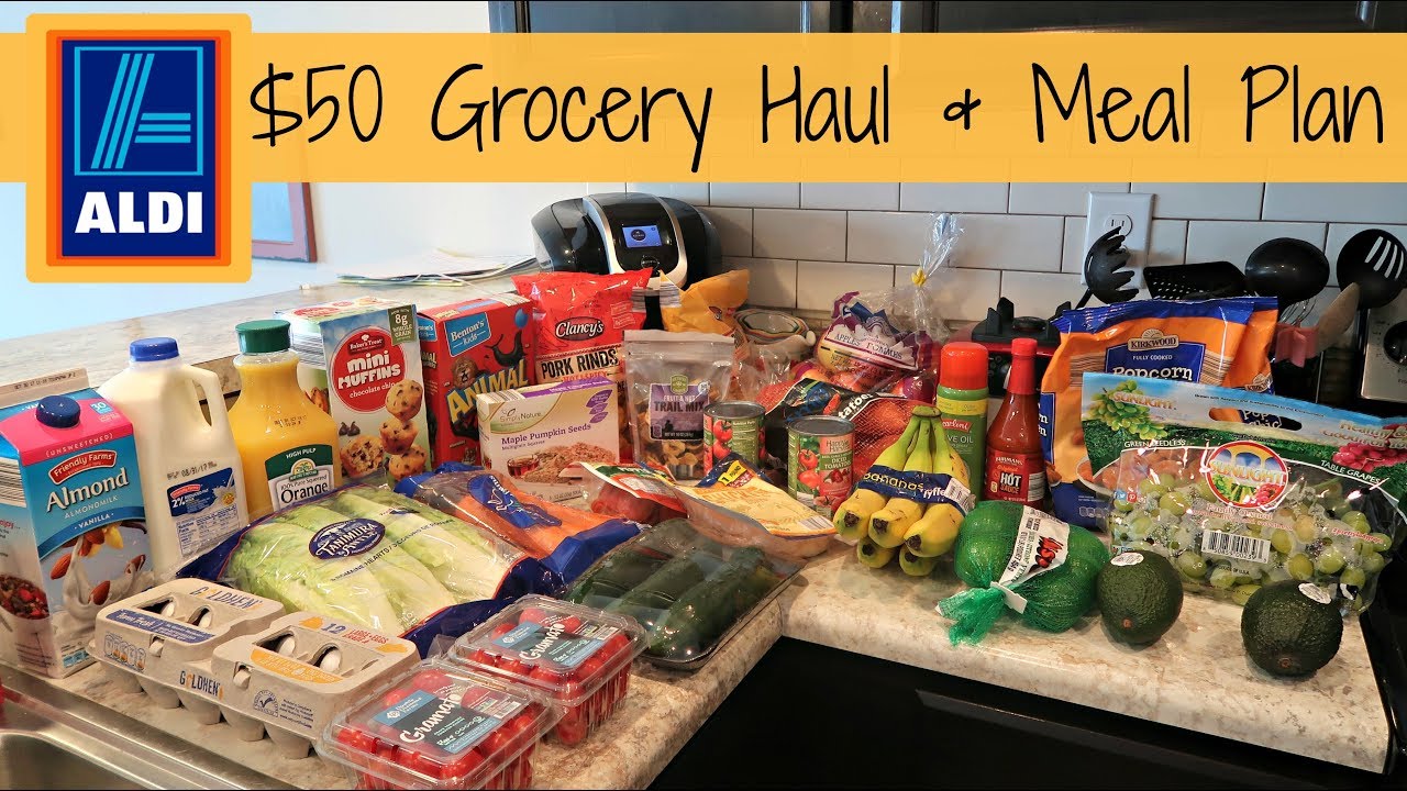 $50 Aldi Grocery Haul // Weekly Meal Plan
