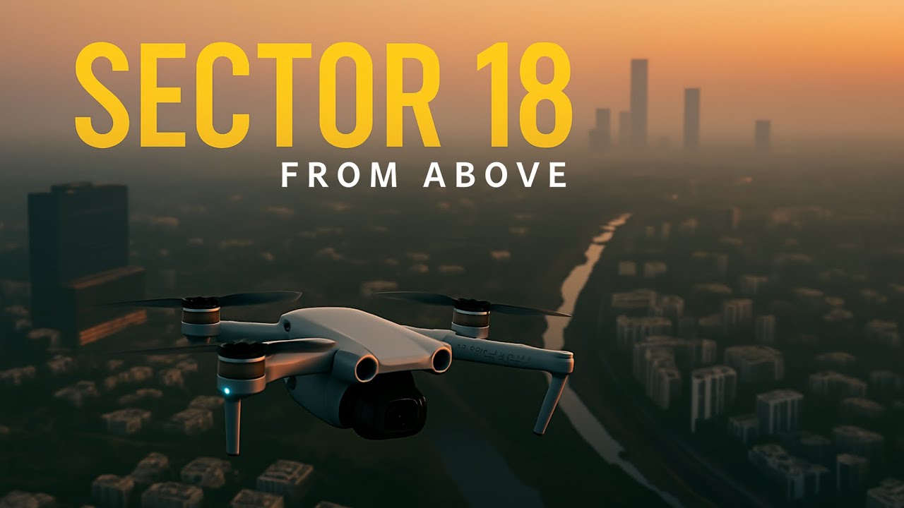 Aerial Drone View Captured in 4K -Noida Sector 18 | DJI Mini 4 Pro | Vipintiwariyt