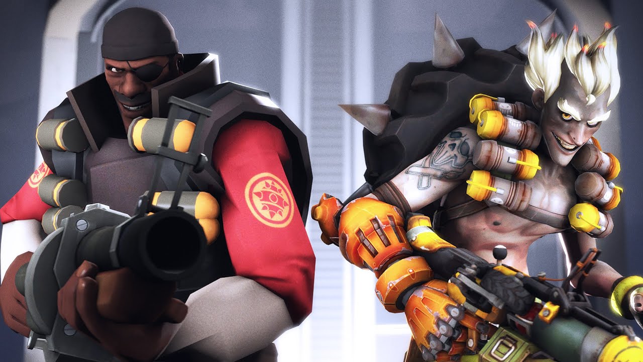 The Demoman vs Junkrat! TF2 vs Overwatch