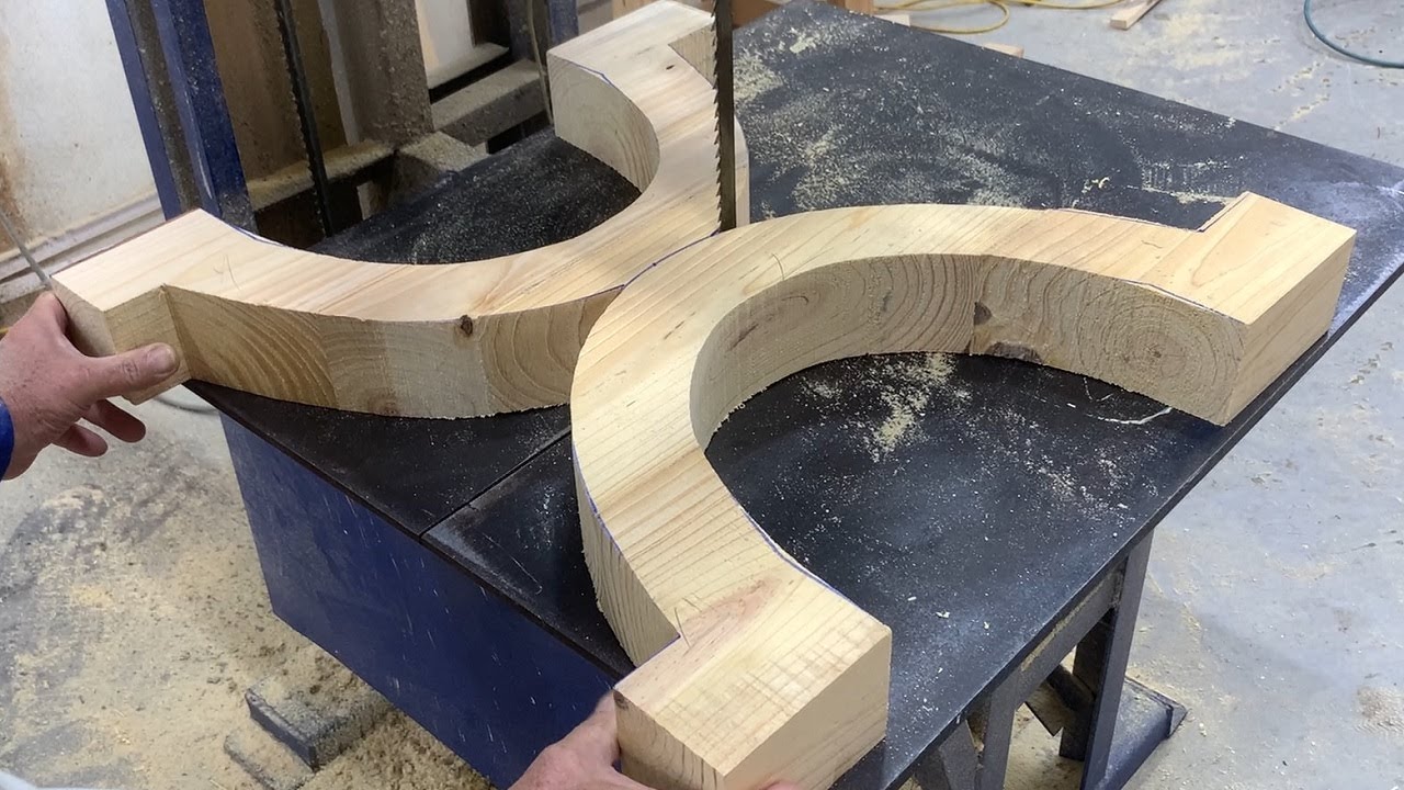 Skillful Manual Work Of Woodworking Carpenters - DIY Large Dining Table For The Whole Family