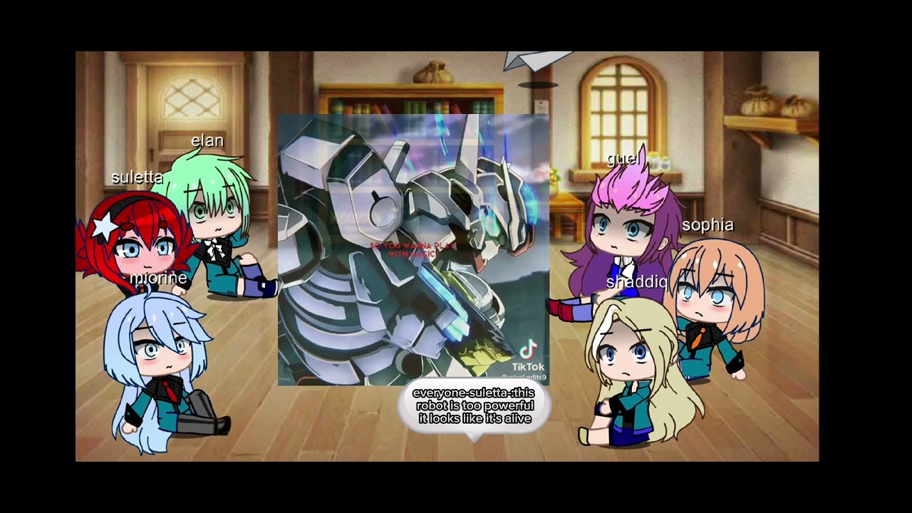 🌸🌸mobile suit Gundam: the witch from mercury react to suletta part2. the end🌸🌸