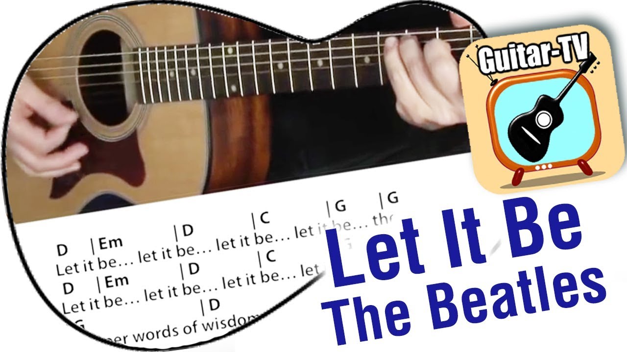 12.1 Let it be - Beatles Cover - Chords & Lyrics - How to play-Beginner Guitar lesson