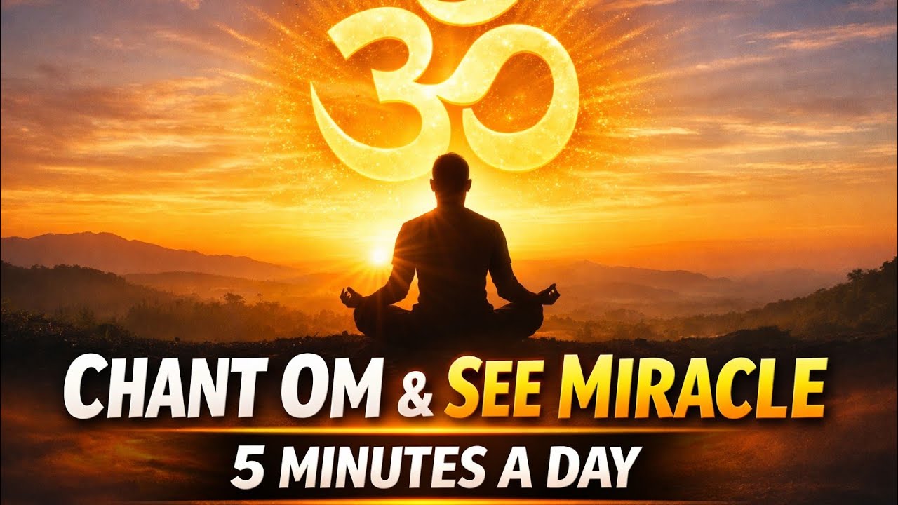 ॐ मंत्र ध्यान साधना सुबह का शक्तिशाली ॐ मंत्र जाप | Om Chanting for Morning Meditation