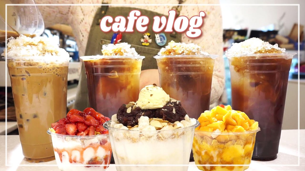 (Eng)[카페브이로그]🍨봄이니까 부릉부릉 빙수 시동겁니다잉! / 개인카페 / 카페사장 / cafe vlog