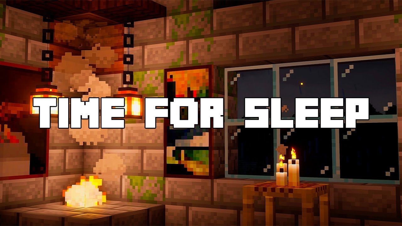 feel relaxed, fall asleep (minecraft music w/rain & thunder)