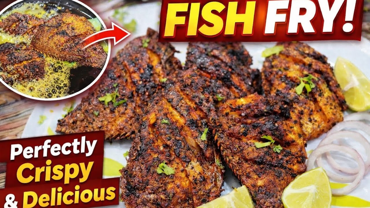 Crispy Spicy Fish Fry Recipe 🐟🔥 | Street Style Fish Fry at Home | Easy & Tasty