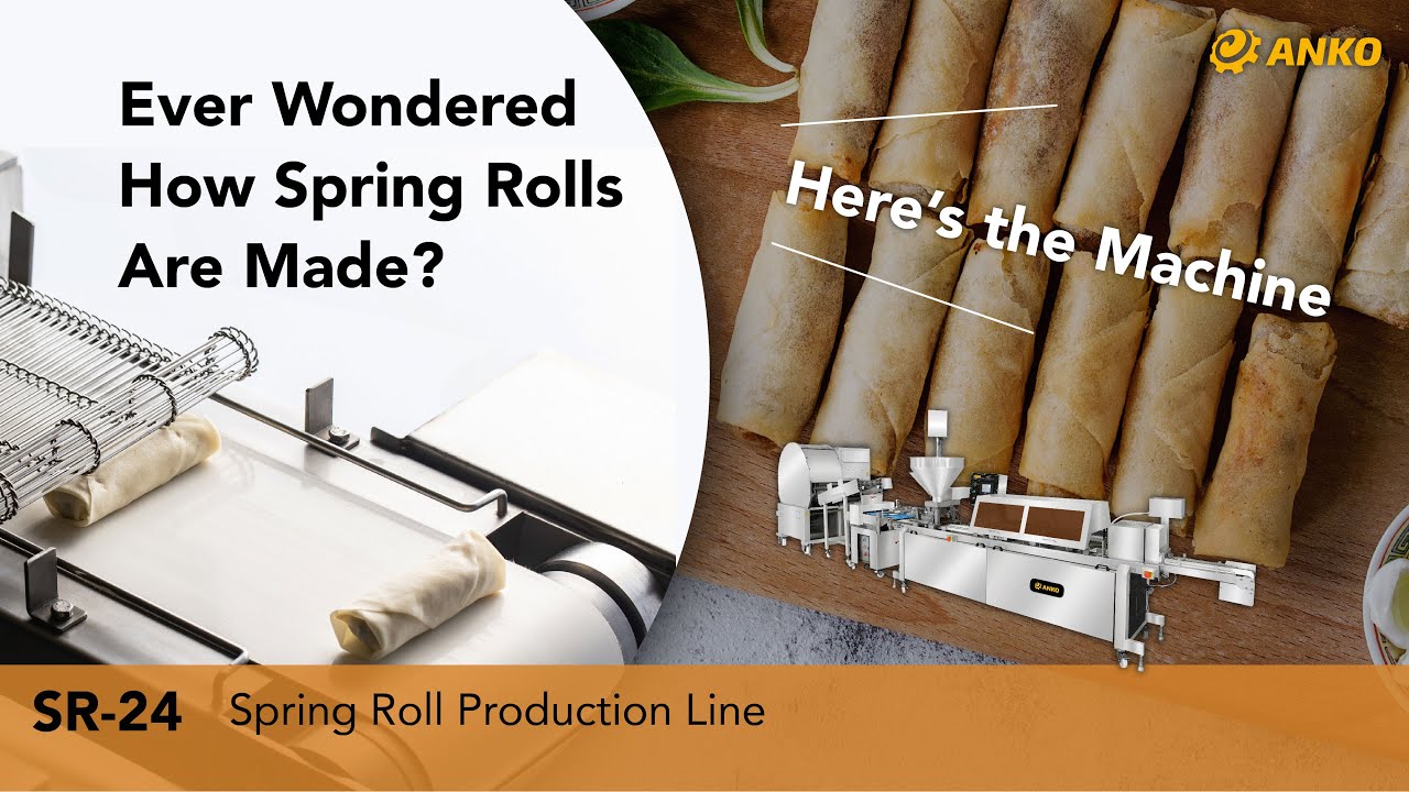 Automatic Spring Roll Production Line | ANKO SR-27 From Batter to Golden Rolls