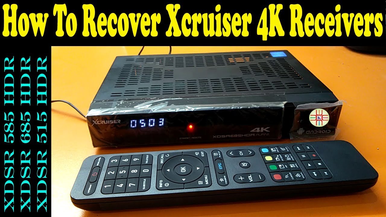 How to Recover Xcruiser 4K Receivers by USB in Case of Hangup or Booting Issue. in Urdu/Hindi