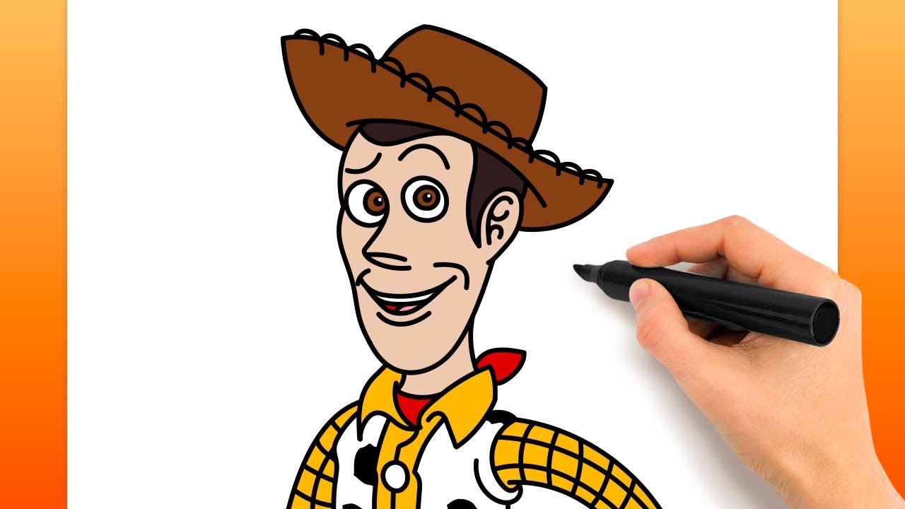 Comment Dessiner Woody De Toy Story (Tutoriel De Dessin Facile)