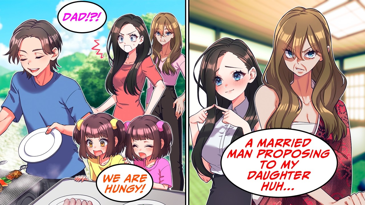 [Manga Dub] My beautiful coworker who doesn't like men saw me camping with my nieces and&hellip; [RomCom]
