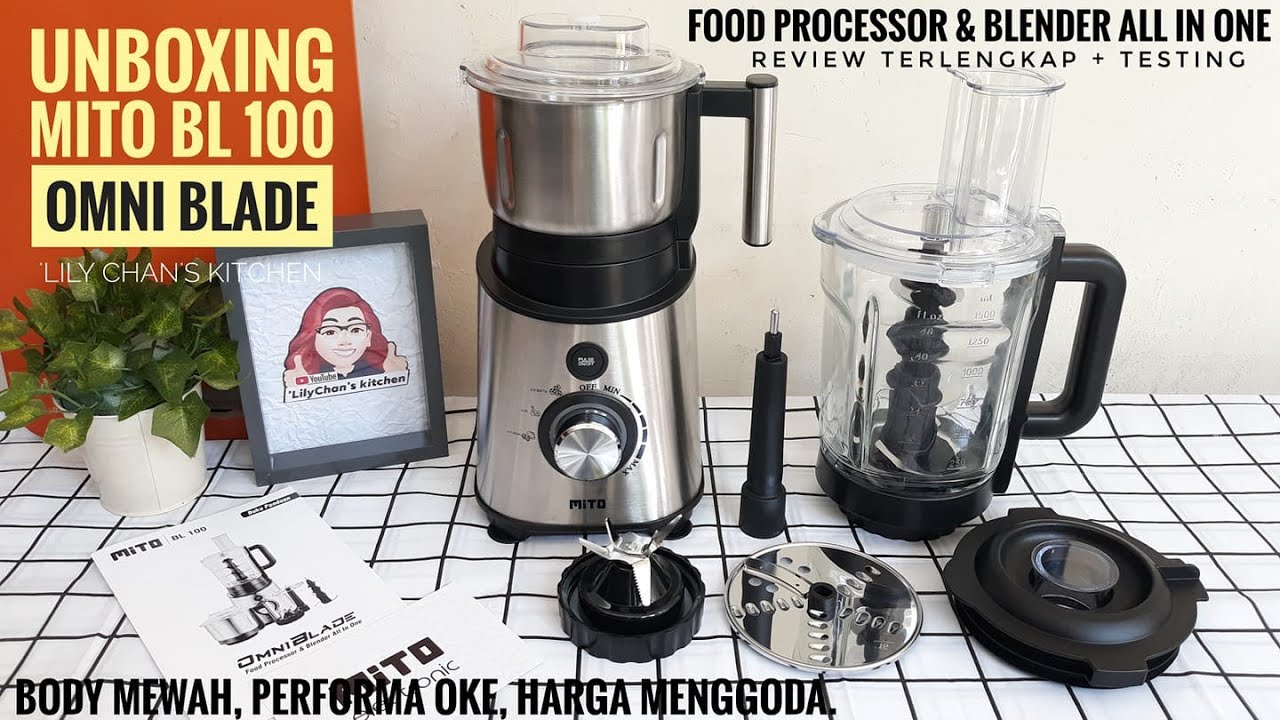 UNBOXING+TESTING MITO BL100 OMNI BLADE (FOOD PROCESSOR & BLENDER ALL IN ONE)||'LILY CHAN'S KITCHEN