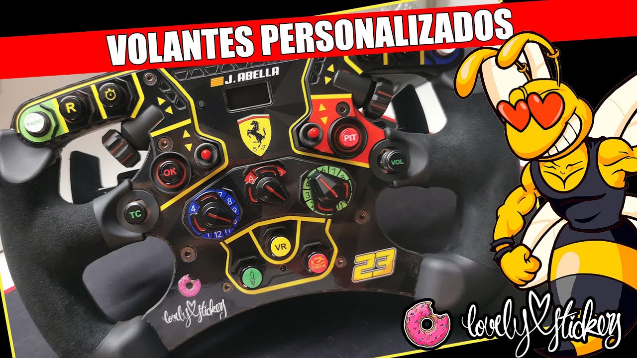 COMO PERSONALIZAR TU VOLANTE DE SIMRACING | 🍩Lovely Stickers