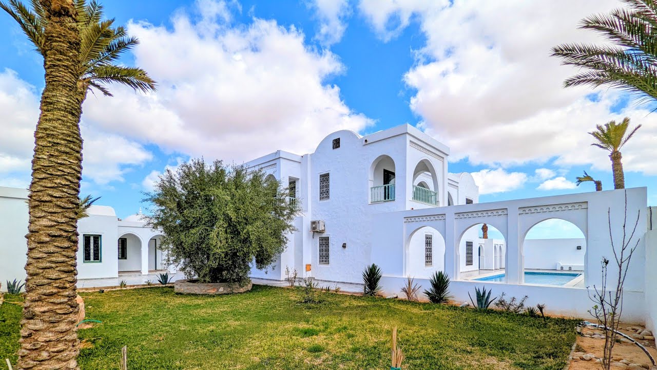 Maison d'hôtes دار خمسة à vendre à Djerba Tunisie titre bleu @royalimmodjerba