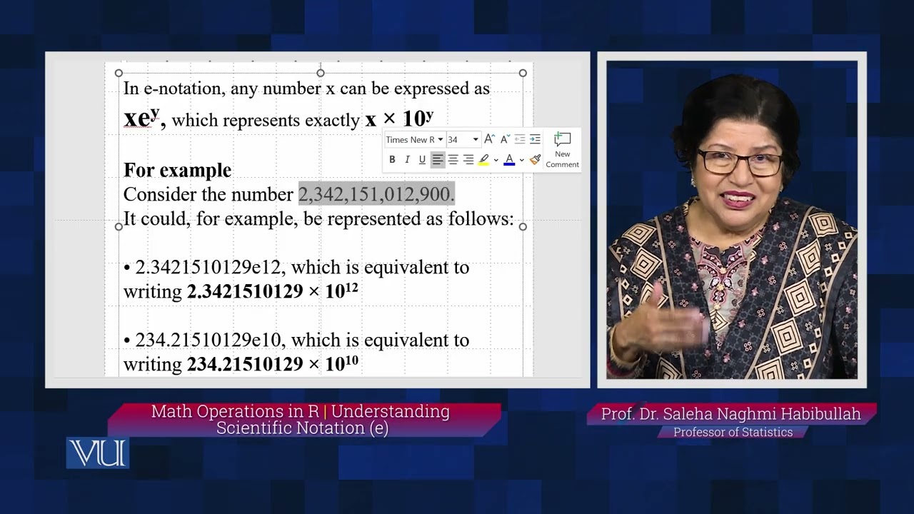 Understanding Scientific Notation (e) | Statistical Computing  in R | STA636_Topic015