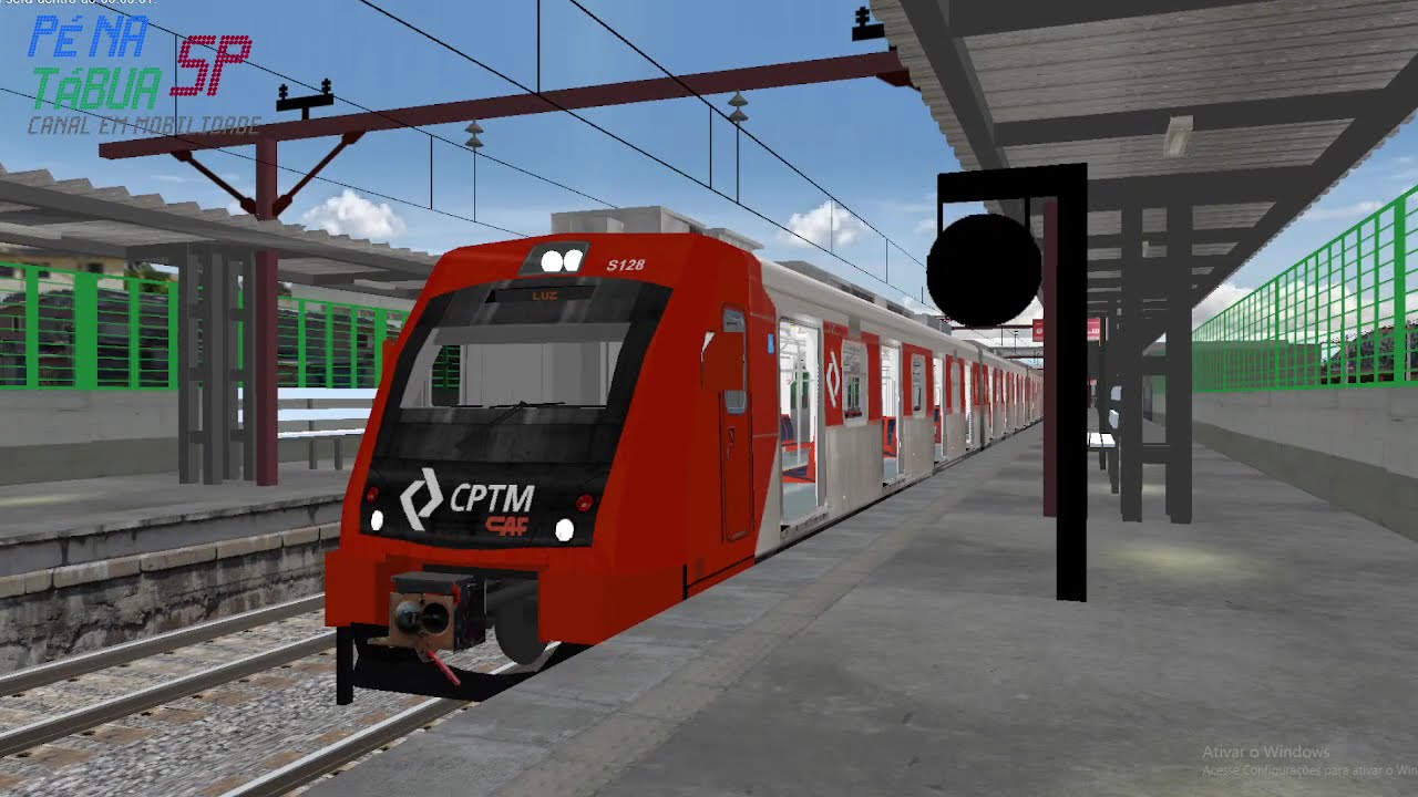 OpenBVE - Linha 11-Coral ESTUDANTES X PALMEIRAS-BARRA FUNDA com o série 8000 da CPTM