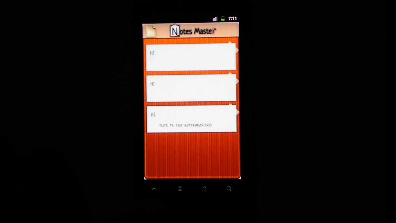 NoteMaster free Android notepad and drawing app demo