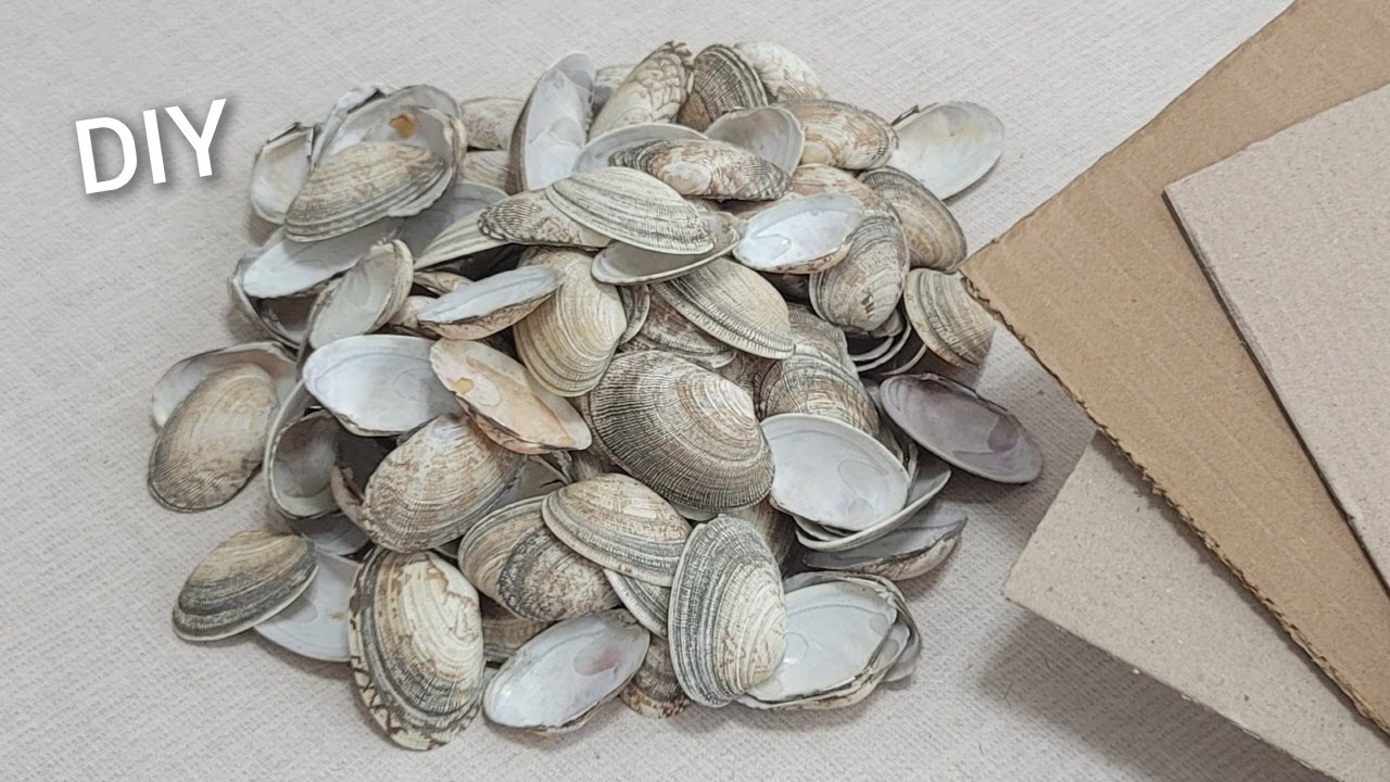 Супер Идея! Посмотрите, что я сделала с морской раковиной и картоном. Переработка своими руками