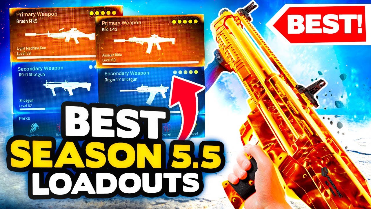 *NEW* Warzone Season 5 Top 10 BEST LOADOUT + Class Setups 😍 (R9-0, Bruen + MORE!)