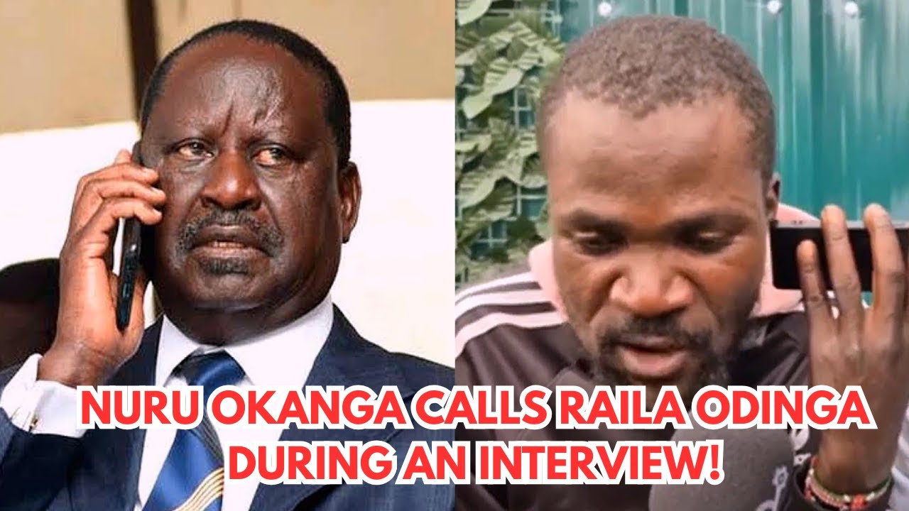 ''RAILA ANANIPENDA, WEWE UKO NA NUMBER YA RAILA?' NURU OKANGA BRAGS, CALLS RAILA DURING AN INTERVIEW