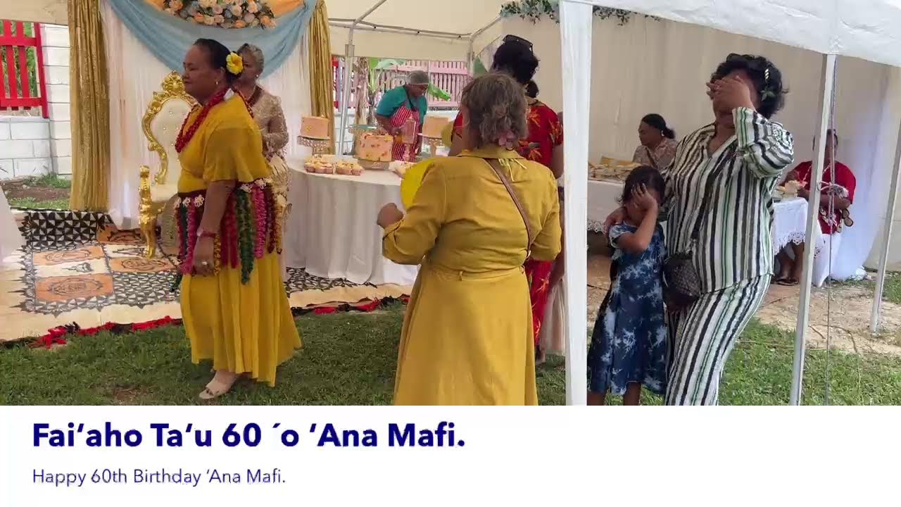 Faiʻaho Taʻu 60 ʻo ʻAna Mafi.