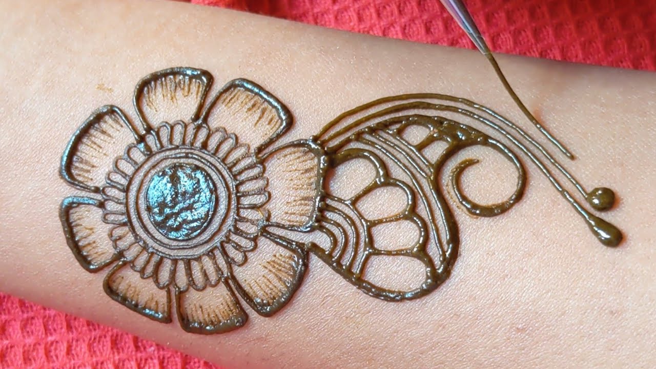 Gorgeous Indian Style Mehndi Design || learn to draw clean mehendi art