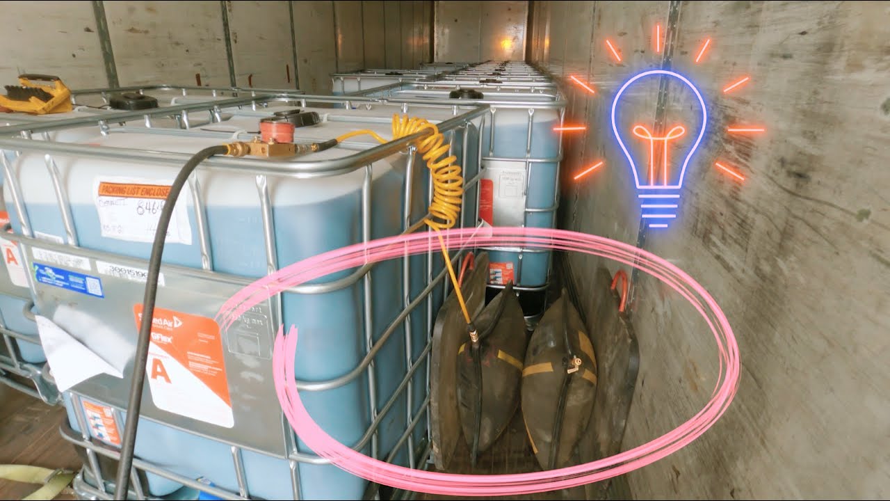 Major shifted trailer load on freeway - genius solution to fix it!