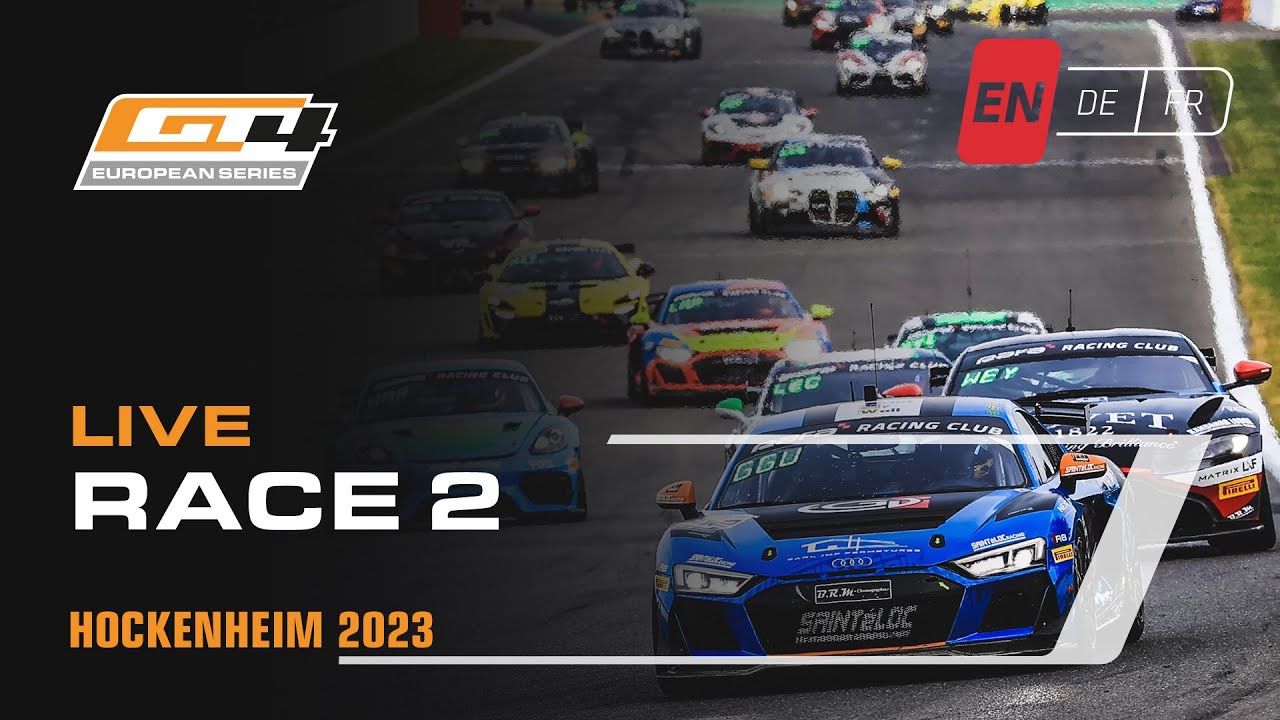 LIVE | Race 2 | Hockenheim | GT4 European Series powered by Rafa Racing Club  (English)