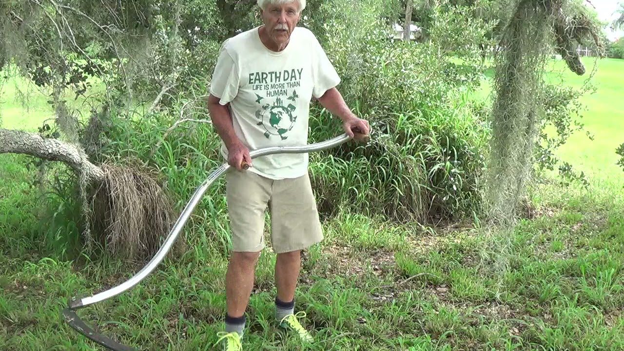 American Scythe - Earth Day Friendly Weed Cutting Under The Oaks