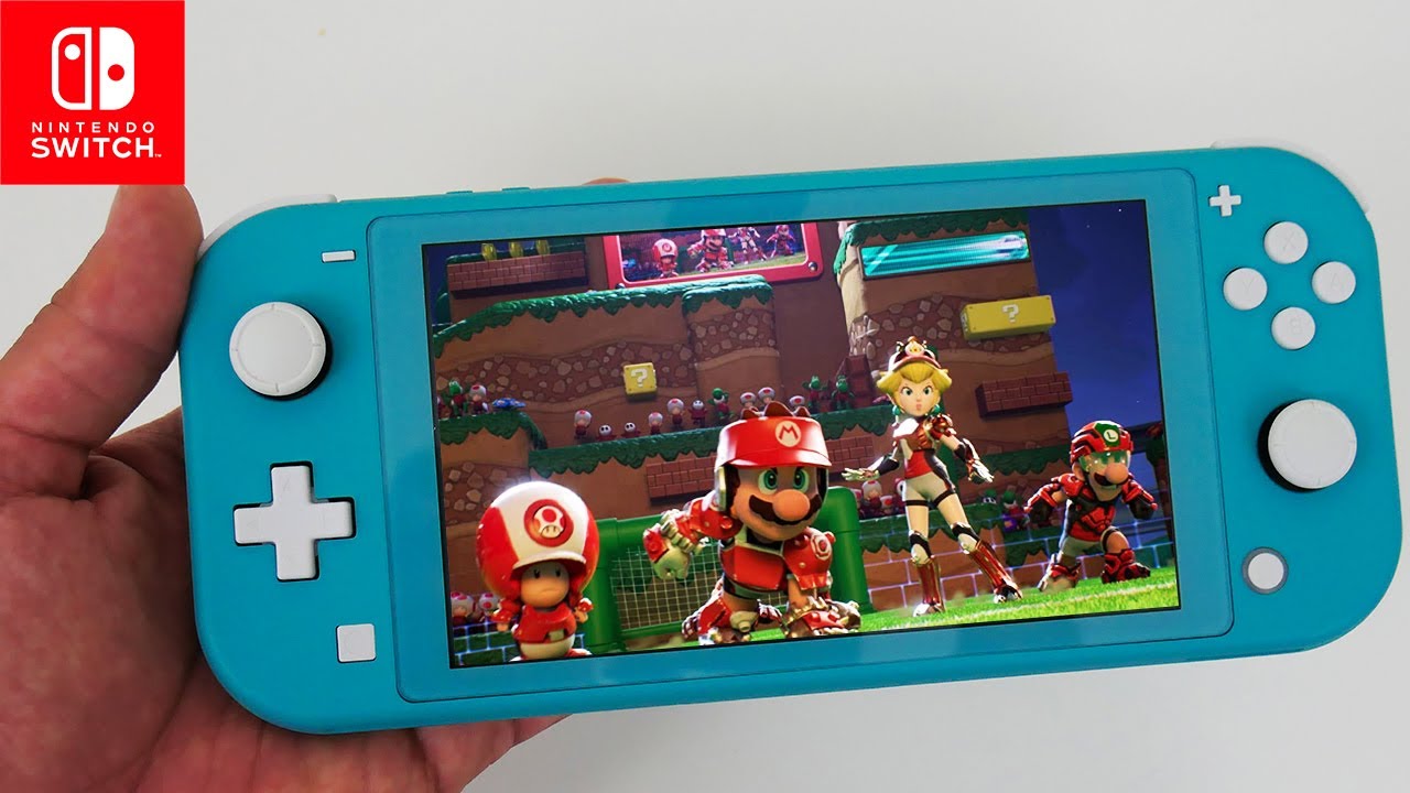 Mario Strikers: Battle League Nintendo Switch LITE Gameplay