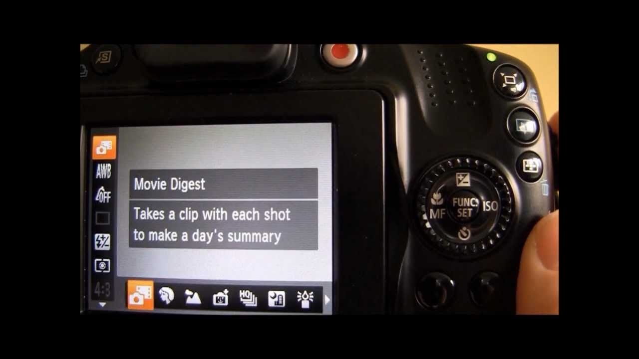 Инструкция по использованию Canon Powershot SX40 HS: Шаг 4 — Сценический режим