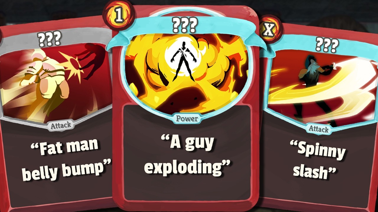 Slay The Spire but My Fiancée Describes My Cards