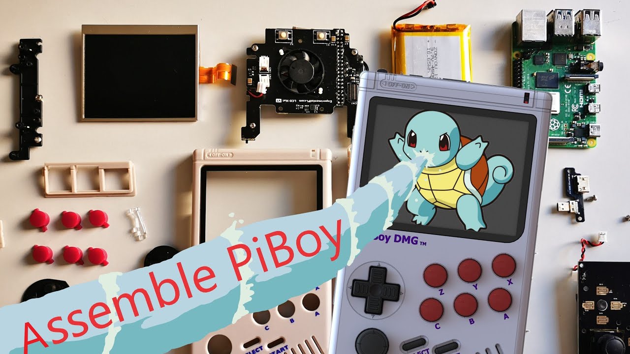 Complete PiBoy Kit Assembly Guide for Raspberry Pi 4 // GameBoy // Emulator