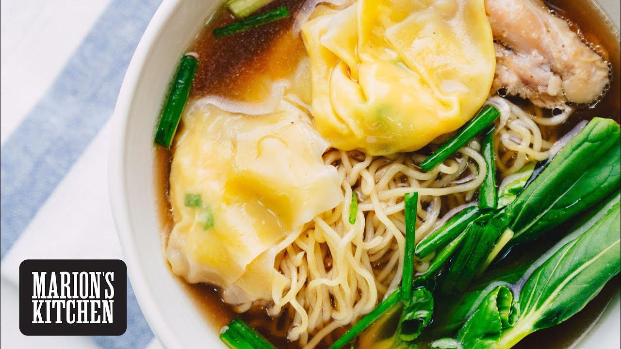 Wonton Chicken Noodle Soup - Marion's Kitchen