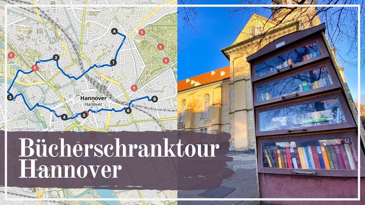 HANNOVER BÜCHERSCHRANK-TOUR: 1 Spaziergang - 8 Bücherschränke