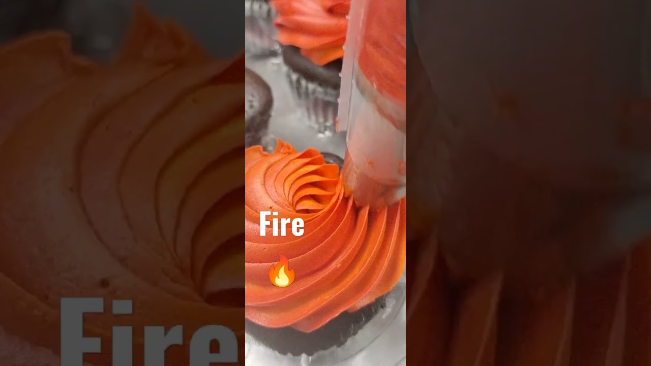 Red  Orange &Yellow Buttercream makes...