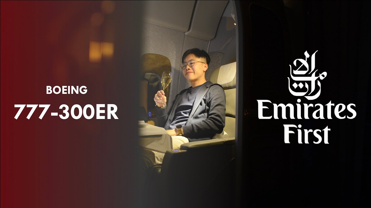 The EMIRATES 777-300ER FIRST CLASS Experience from Dubai to Madrid onboard EK143